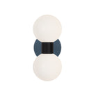 Selene Double shown in Matte Black with an Ocean Blue Canopy