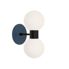 Selene Double shown in Matte Black with an Ocean Blue Canopy