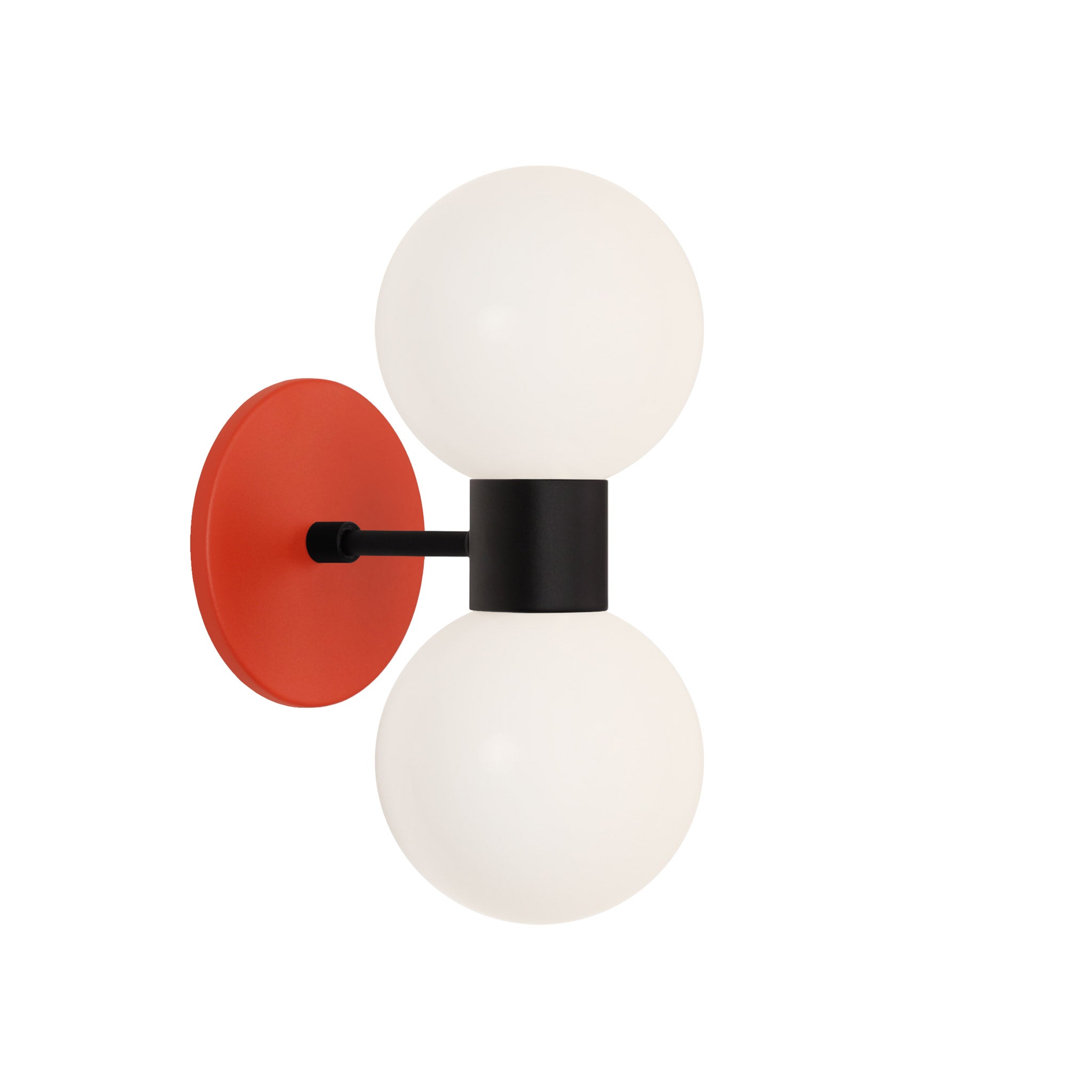 Selene Double shown in Matte Black with a Persimmon Canopy