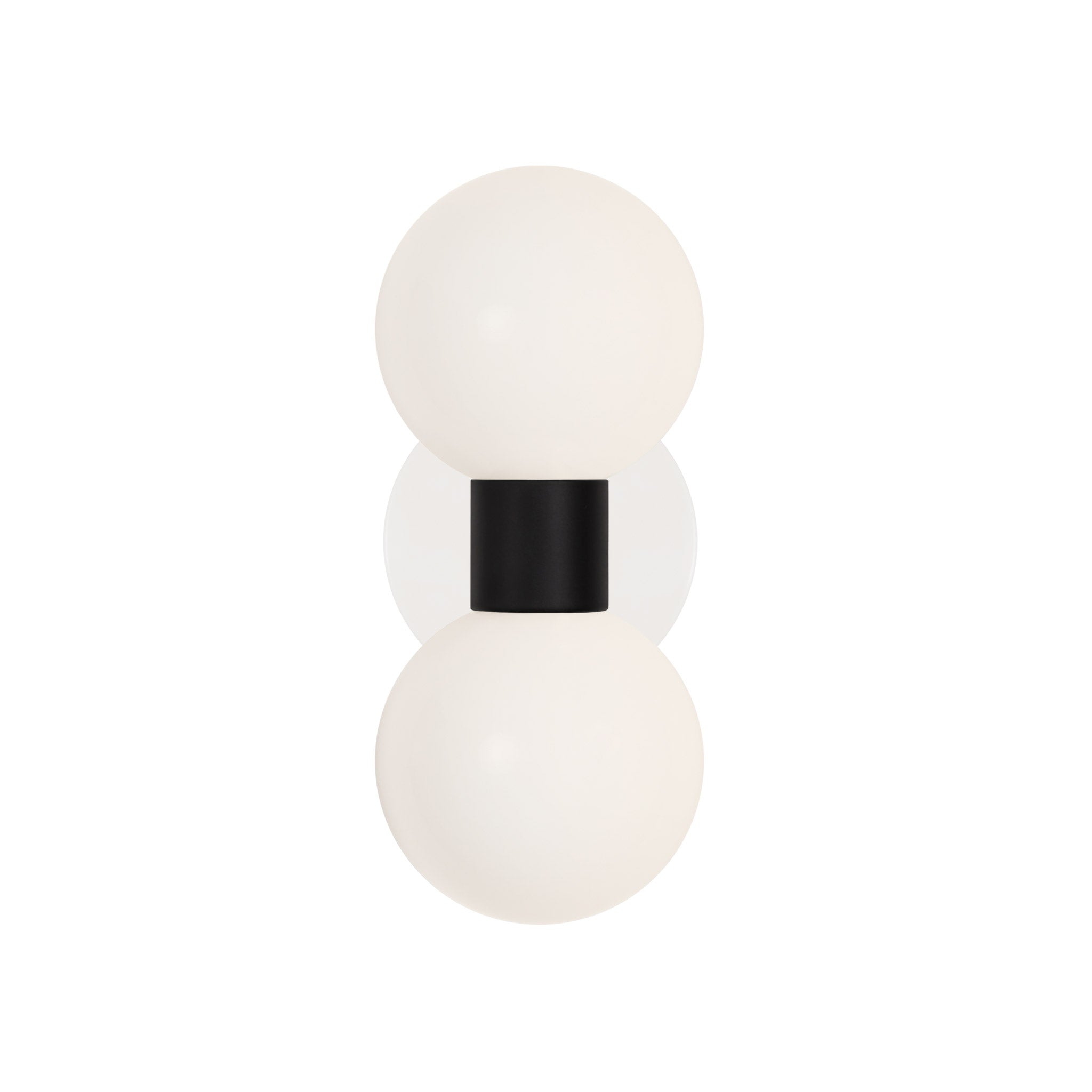 Selene Double shown in Matte Black with a White Canopy