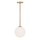 Selene 8" Pendant shown in Brass
