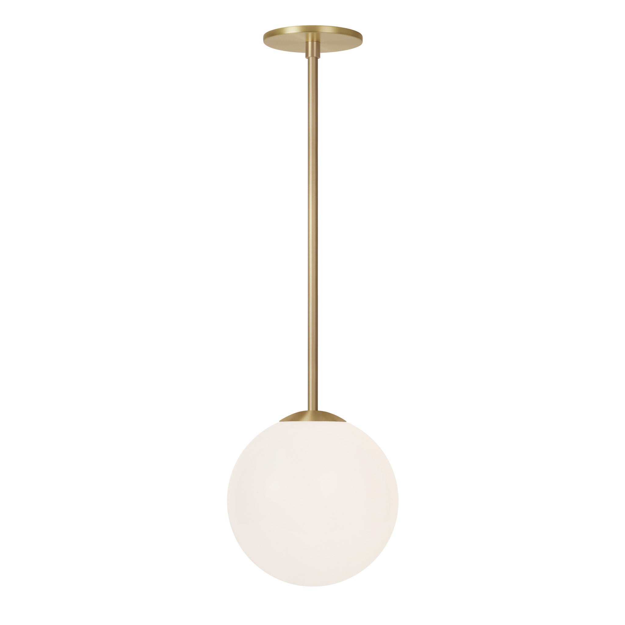 Selene 8" Pendant shown in Brass