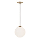 Selene 8" Pendant shown in Heirloom Brass