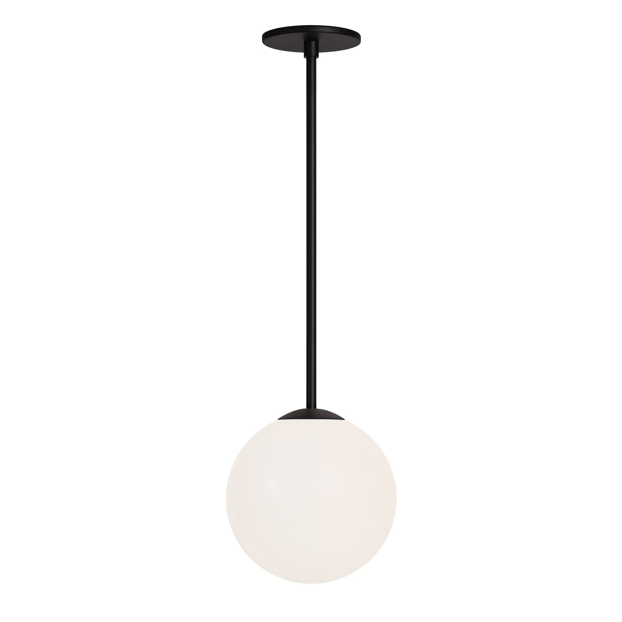 Selene 8" Pendant shown in Matte Black