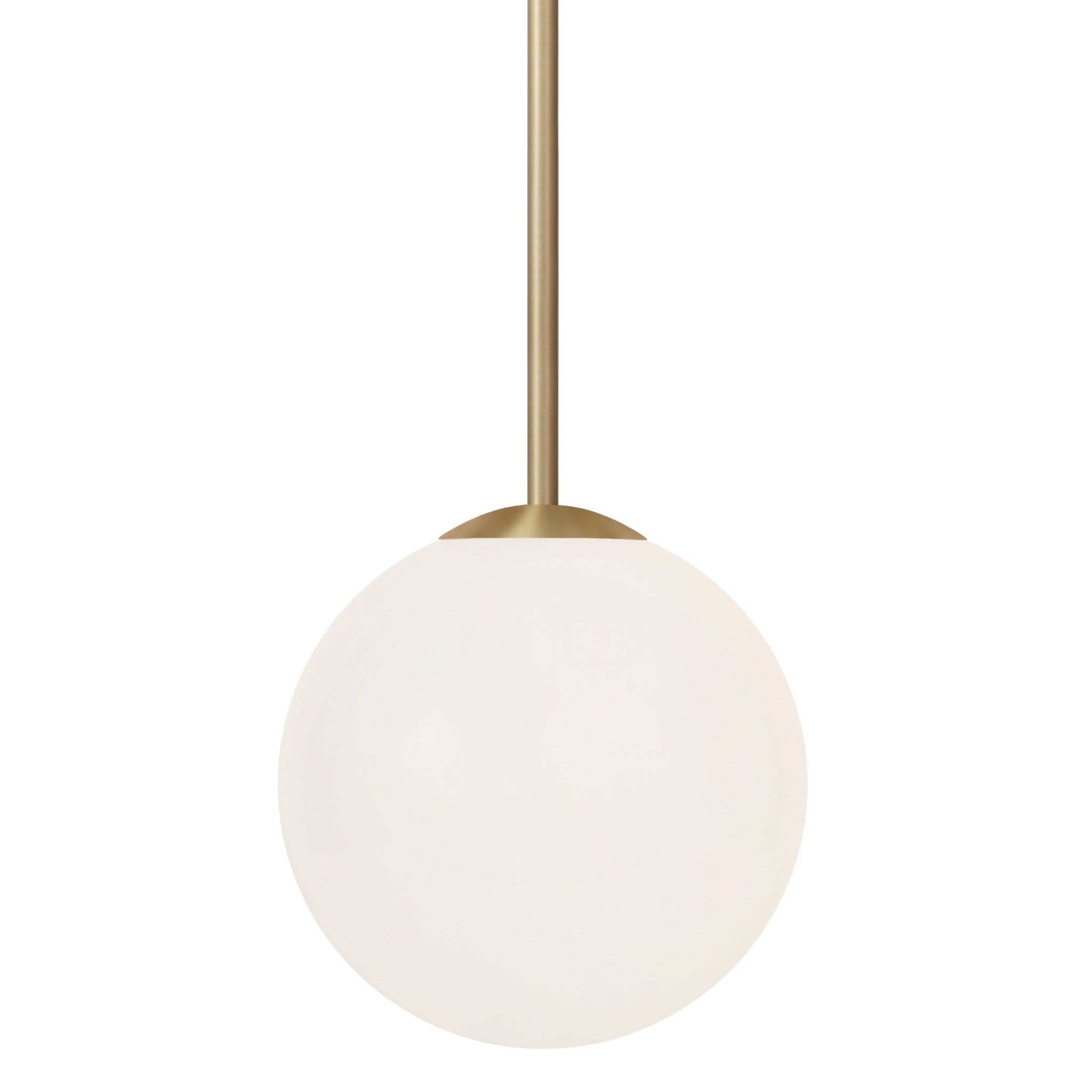 Selene 8" Pendant shown in Brass