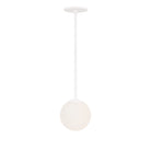 Selene 6" Pendant shown in White
