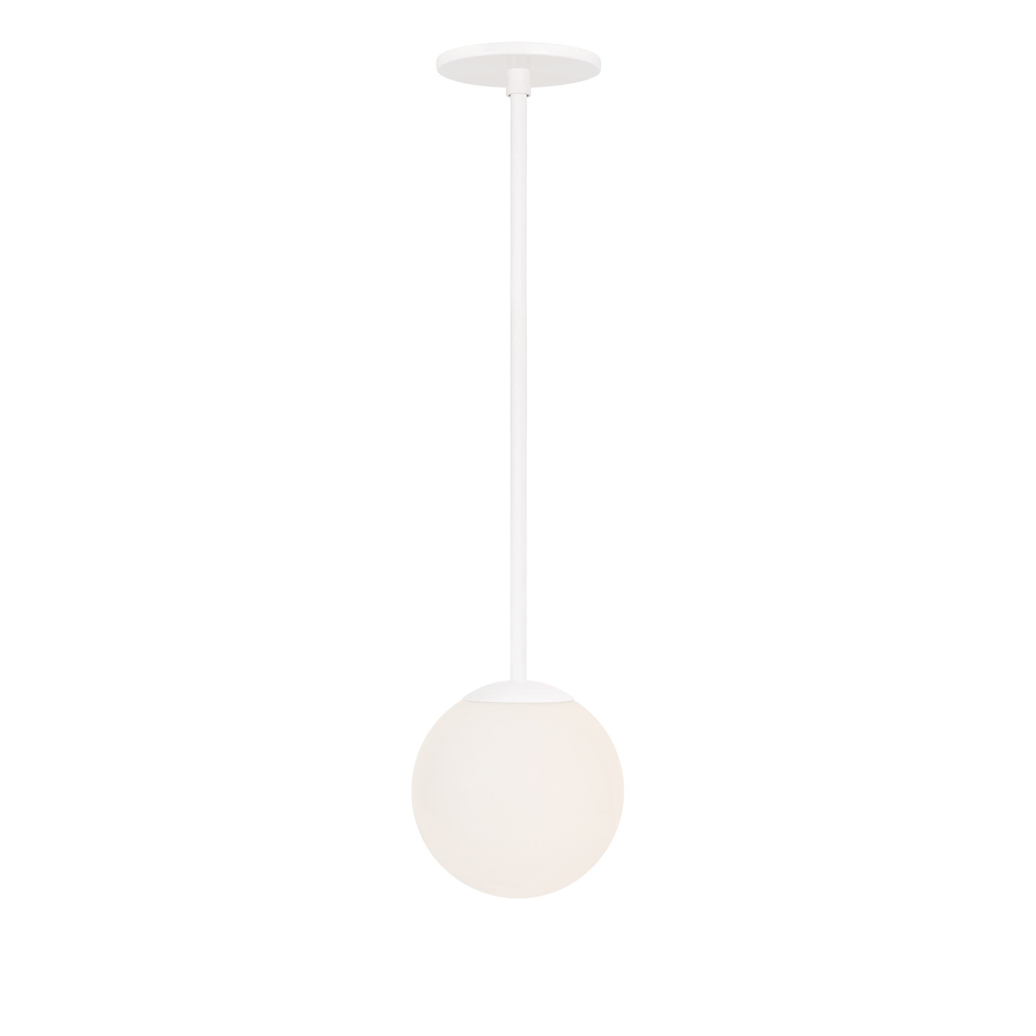 Selene 6" Pendant shown in White