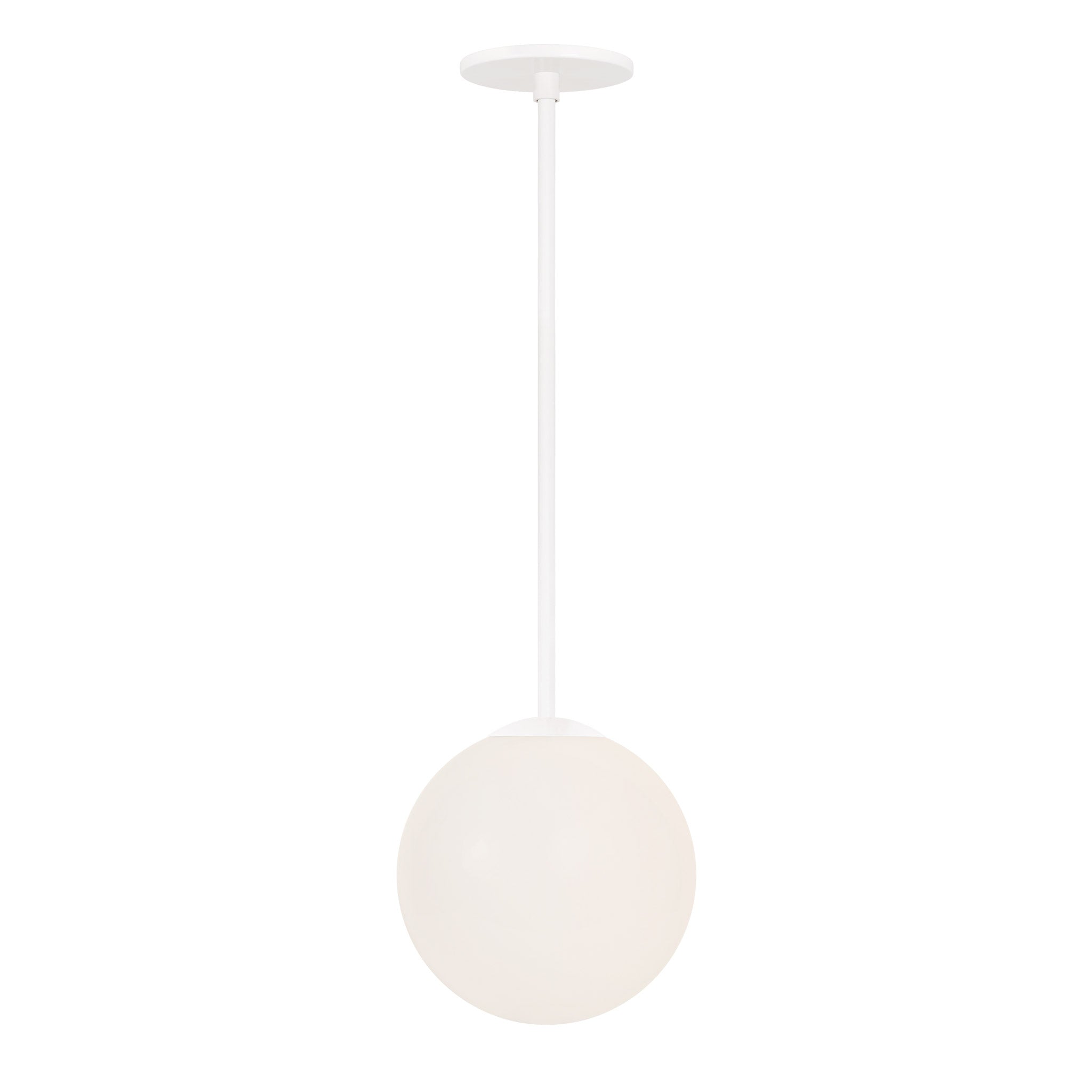 Selene 8" Pendant shown in White
