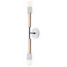 Cedar and Moss Stanton Long with Star patterned brownstone white ceramic canopy and maple