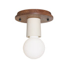 Swift shown with a Walnut Wood canopy and Bone Ceramic socket cup