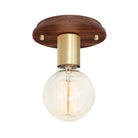 Swift shown with a Walnut Wood canopy and Brass socket cup