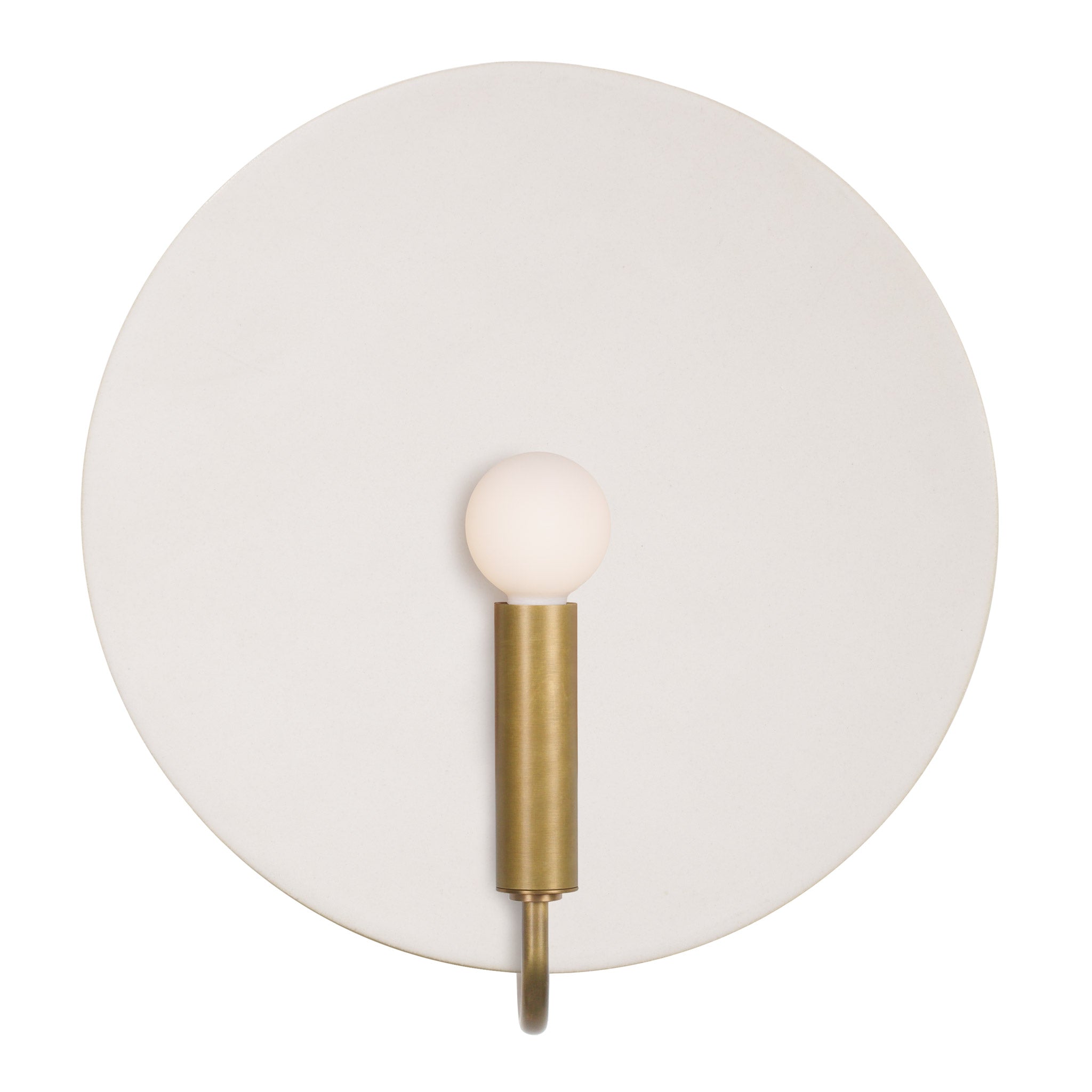 Tanglewood ADA shown in Heirloom Brass with a Natural White Glaze Ceramic 