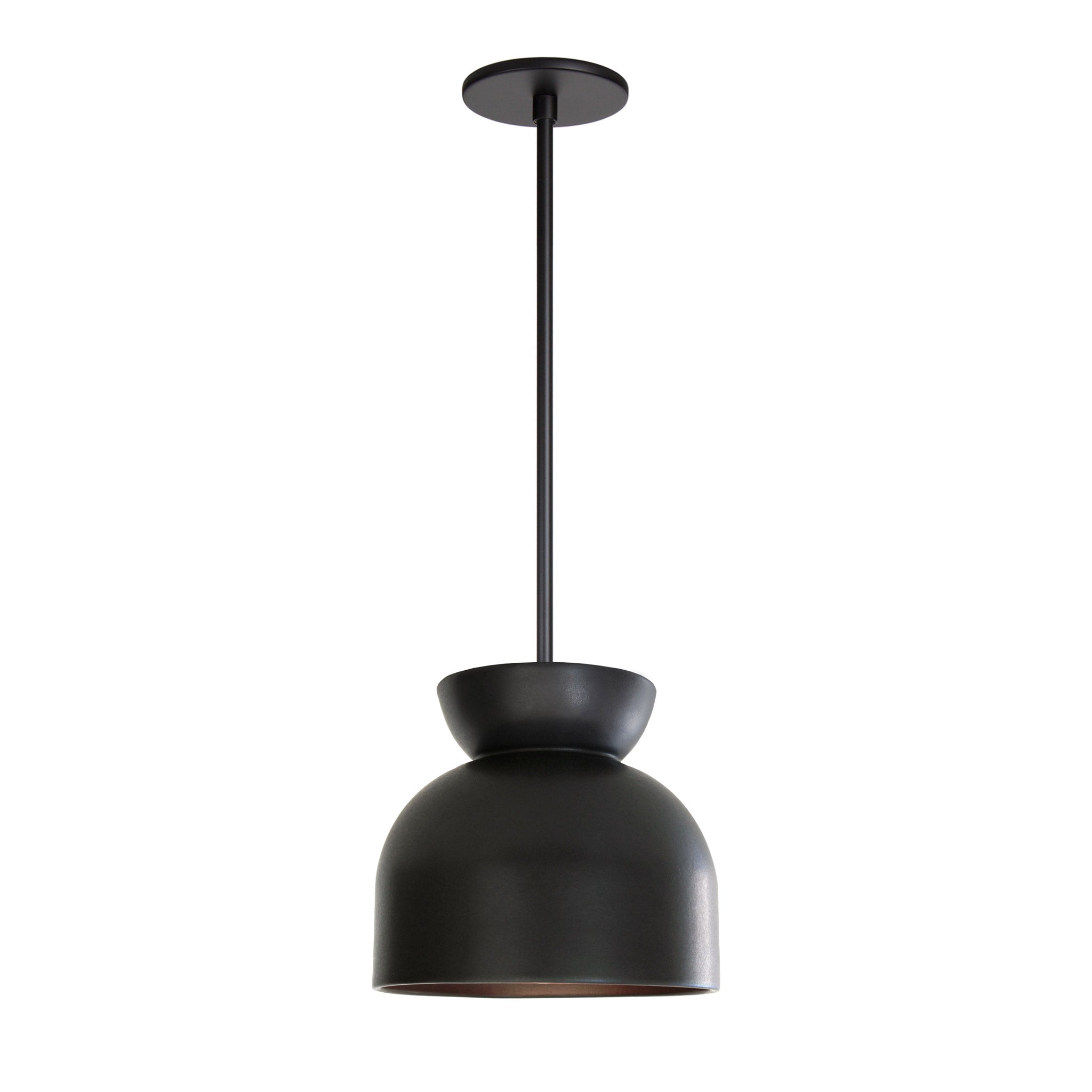 Terra Amélie Pendant shown in Eclipse ceramic with Matte Black