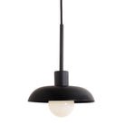Terra Cord Pendant shown in Eclipse Black Glaze ceramic with Matte Black