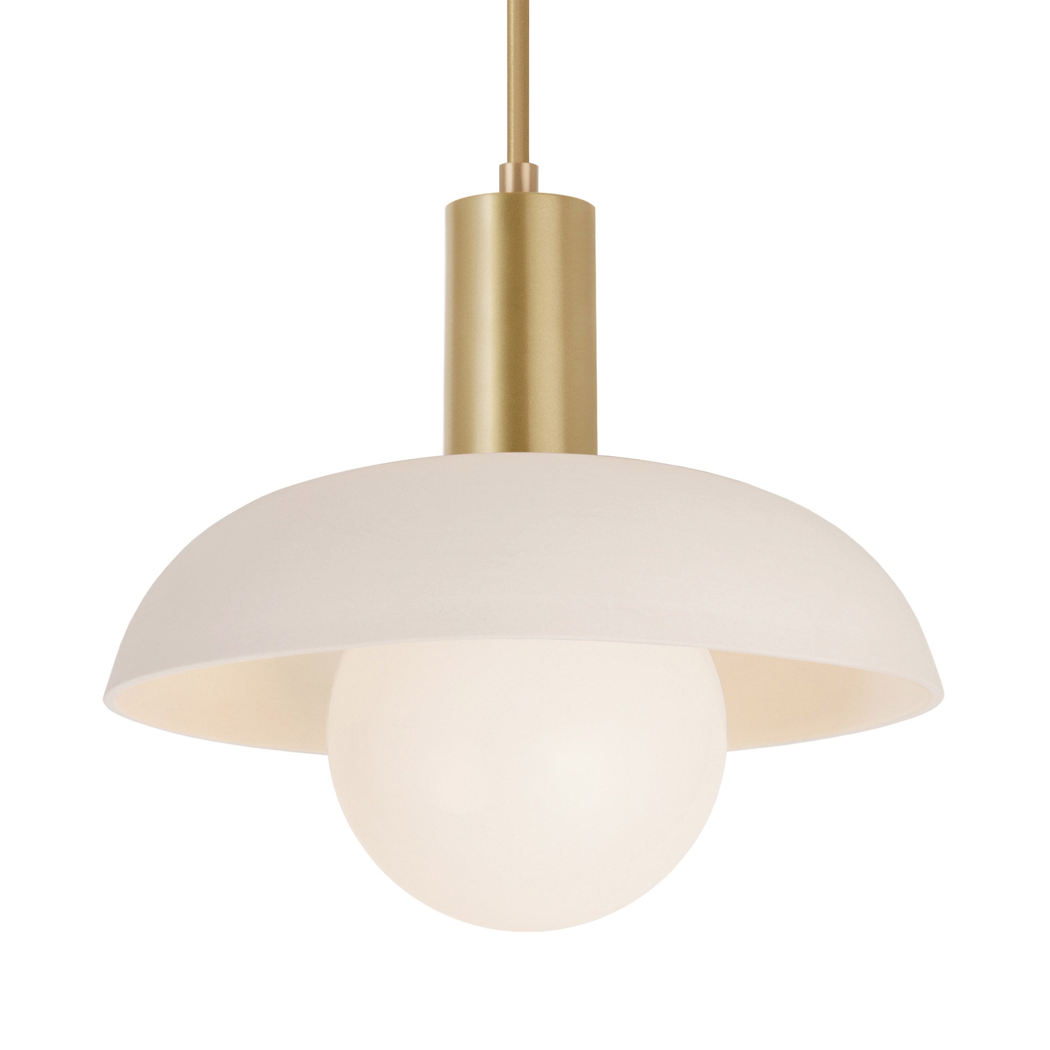Terra Lexi Large Pendant shown in Brass
