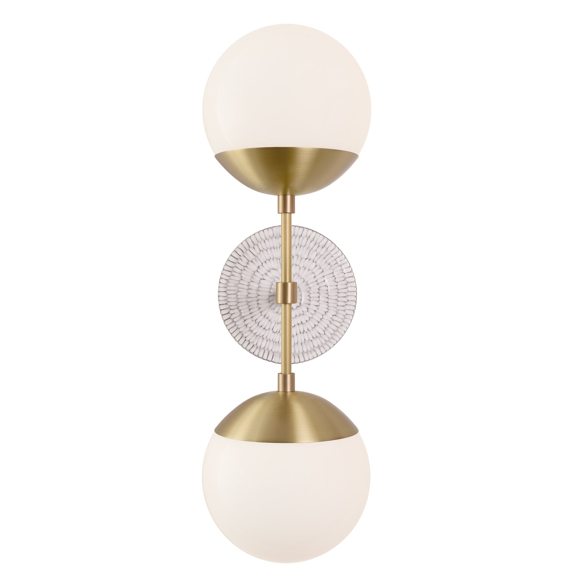 Theo sconce with ceramic canopy by Cedar & Moss/Pratt + Larson