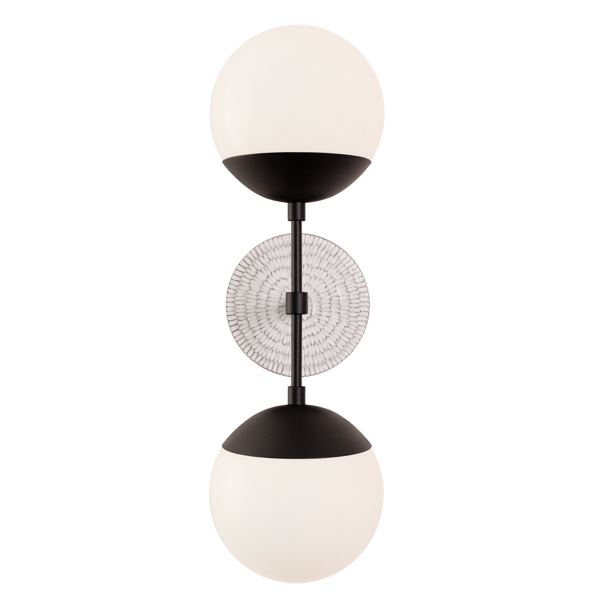 Theo sconce with ceramic canopy by Cedar & Moss/Pratt + Larson