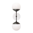 Theo 6" with Ceramic Canopy shown in Matte Black with a Brownstone White Swift pattern canopy