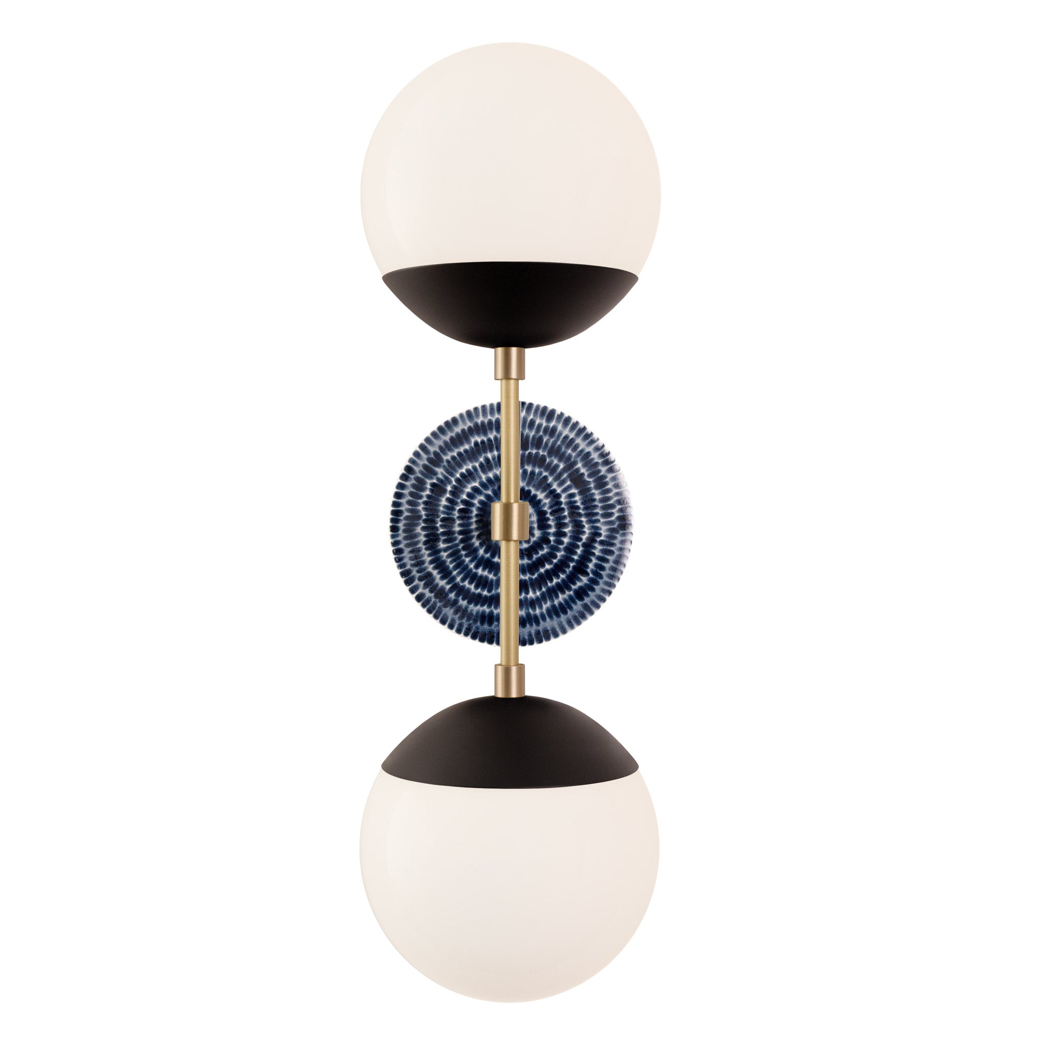 Theo sconce with ceramic canopy by Cedar & Moss/Pratt + Larson