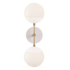 Theo shown in Brass with White and a Brownstone White Star Ceramic Canopy