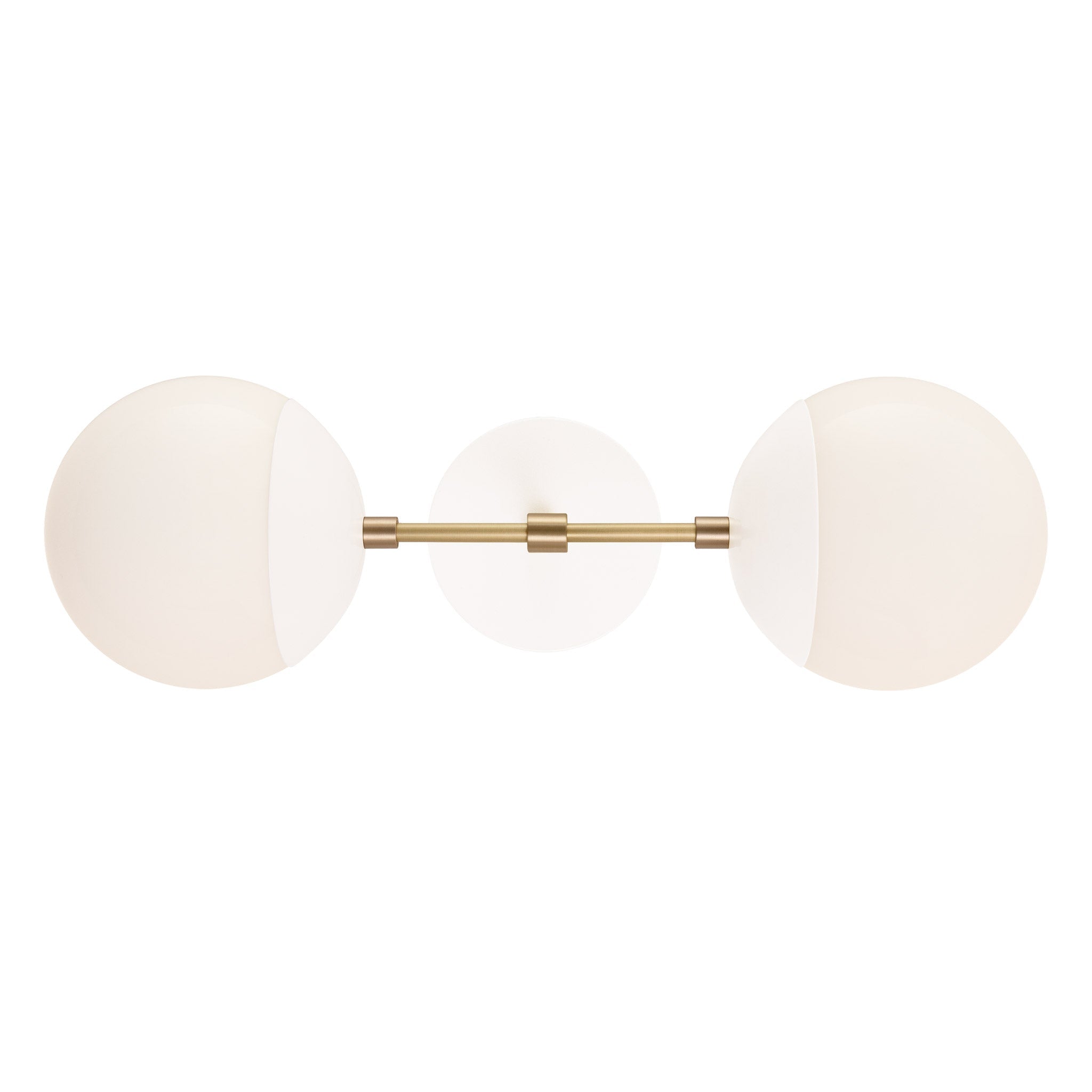 Theo shown in White with Brass