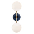 Theo shown in White with Brass and an Indigo Blue Star Ceramic Canopy