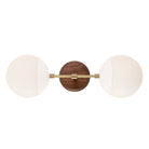 Theo shown in White with Brass and a Walnut Wood Canopy