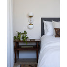 Heirloom Brass with Brownstone White Sunflower Pattern Canopy