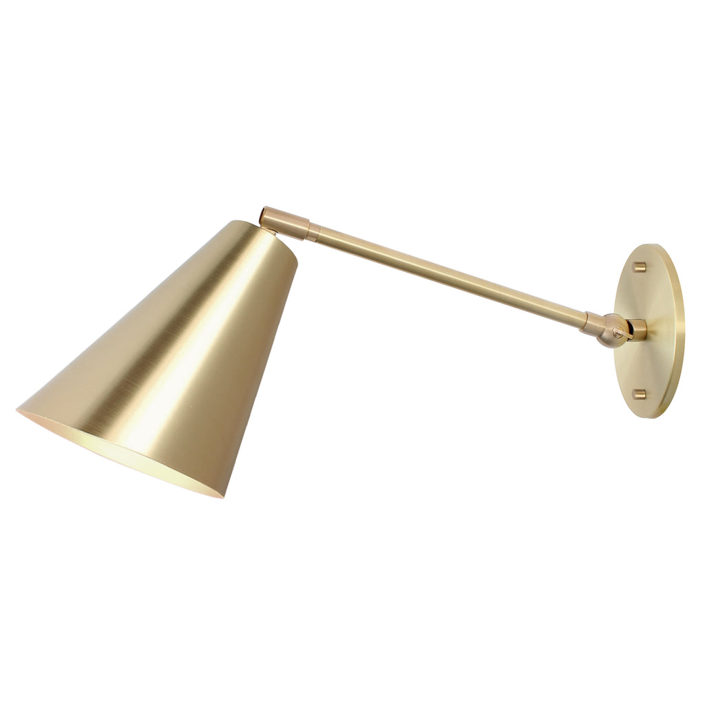 Tilt Cone Single Articulated shown in Brass