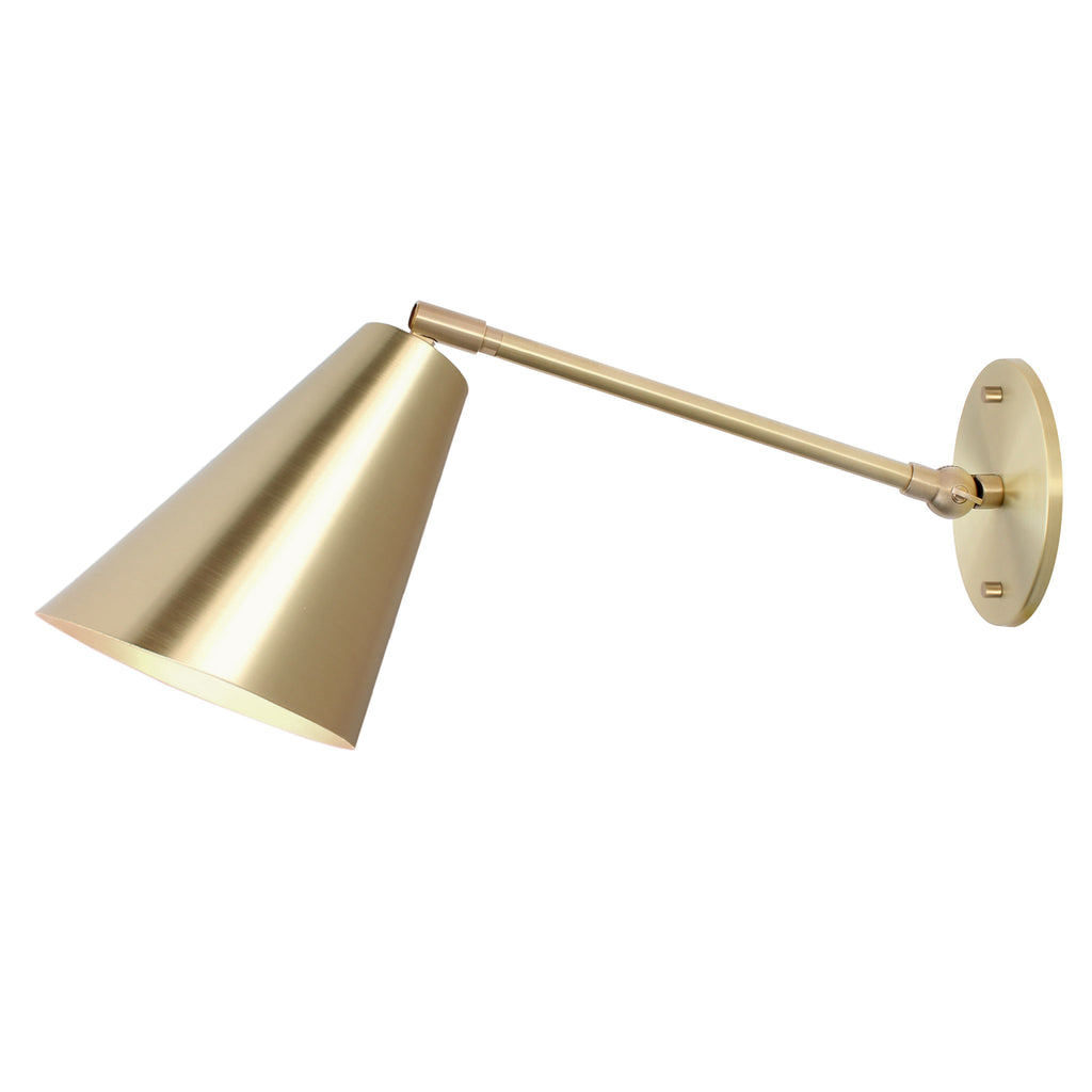 Tilt Cone Single Articulated shown in Brass