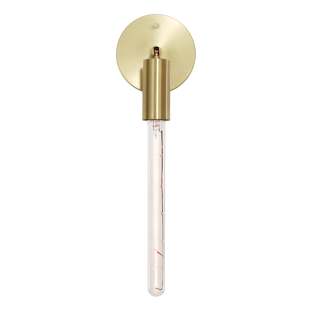 Tilt Sconce with no arm shown in Brass