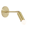 Tilt Sconce shown in Brass with a 6" arm