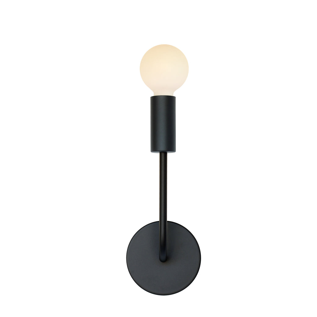 Timberline Sconce shown in Matte Black.