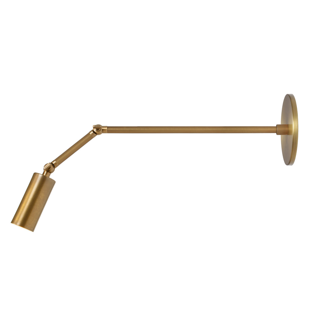 Timberline Spot Sconce shown in Heirloom Brass