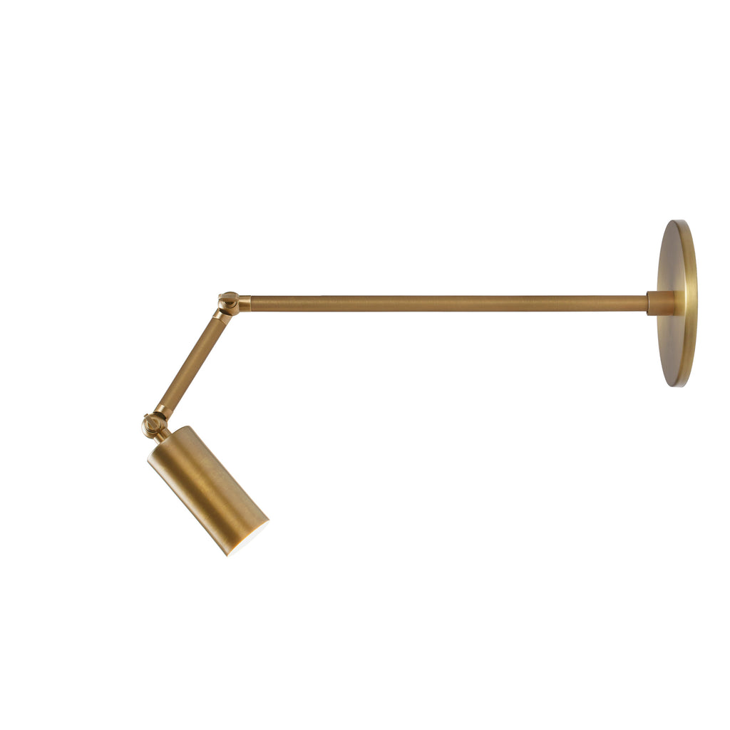 Timberline Spot Sconce shown in Heirloom Brass