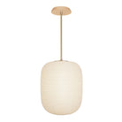 Umi Pendant shown in Brass with a Maple Wood Canopy