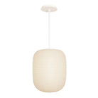 Umi Pendant shown in White with a Bone Ceramic Canopy