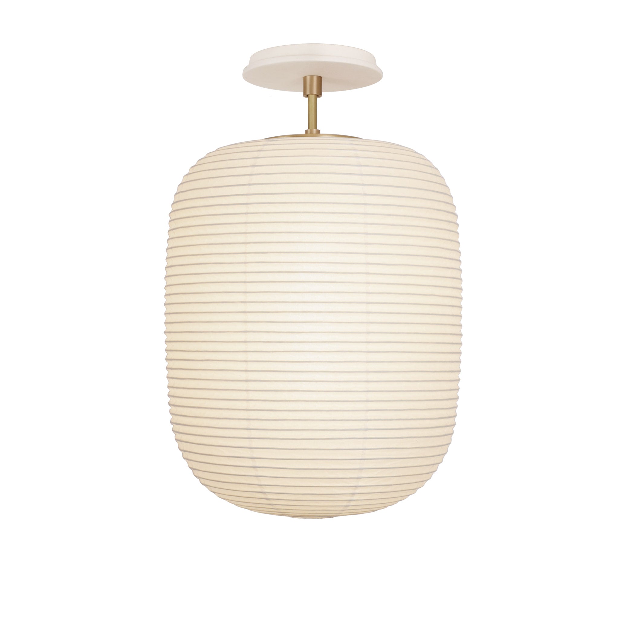 Umi Surface shown in Brass with a Bone Ceramic Canopy