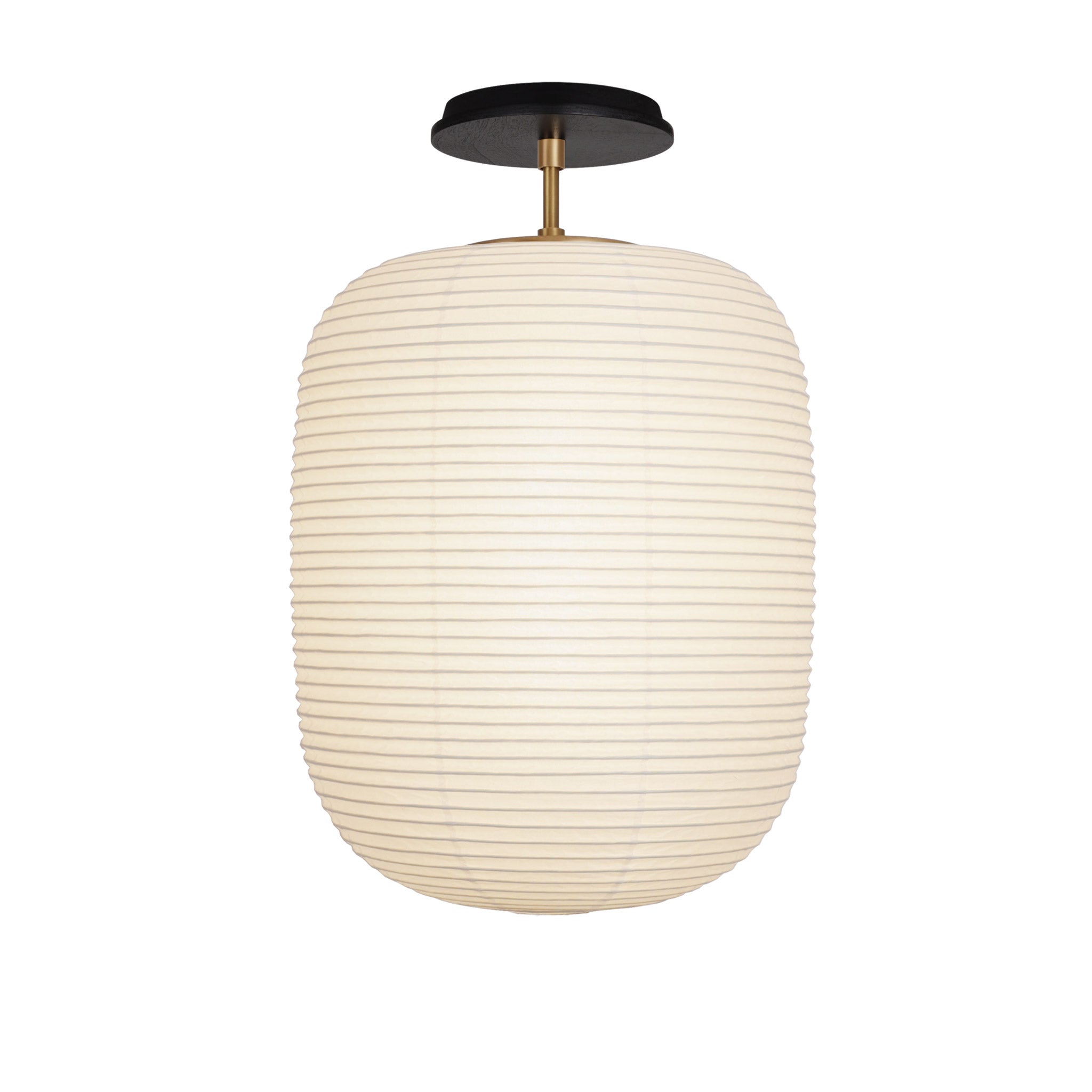 Umi Surface shown in Heirloom Brass with a Black Stained Wood Canopy