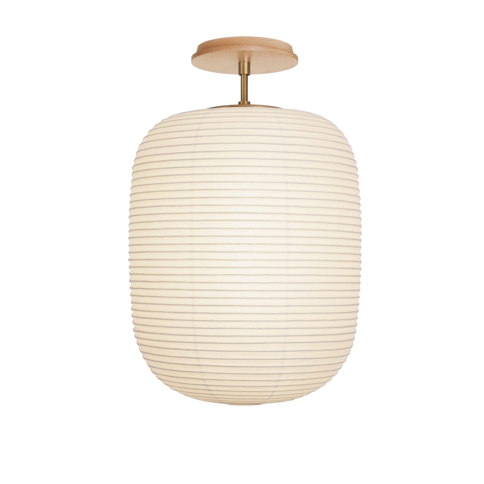 Umi Surface shown in Heirloom Brass with a Maple Wood Canopy