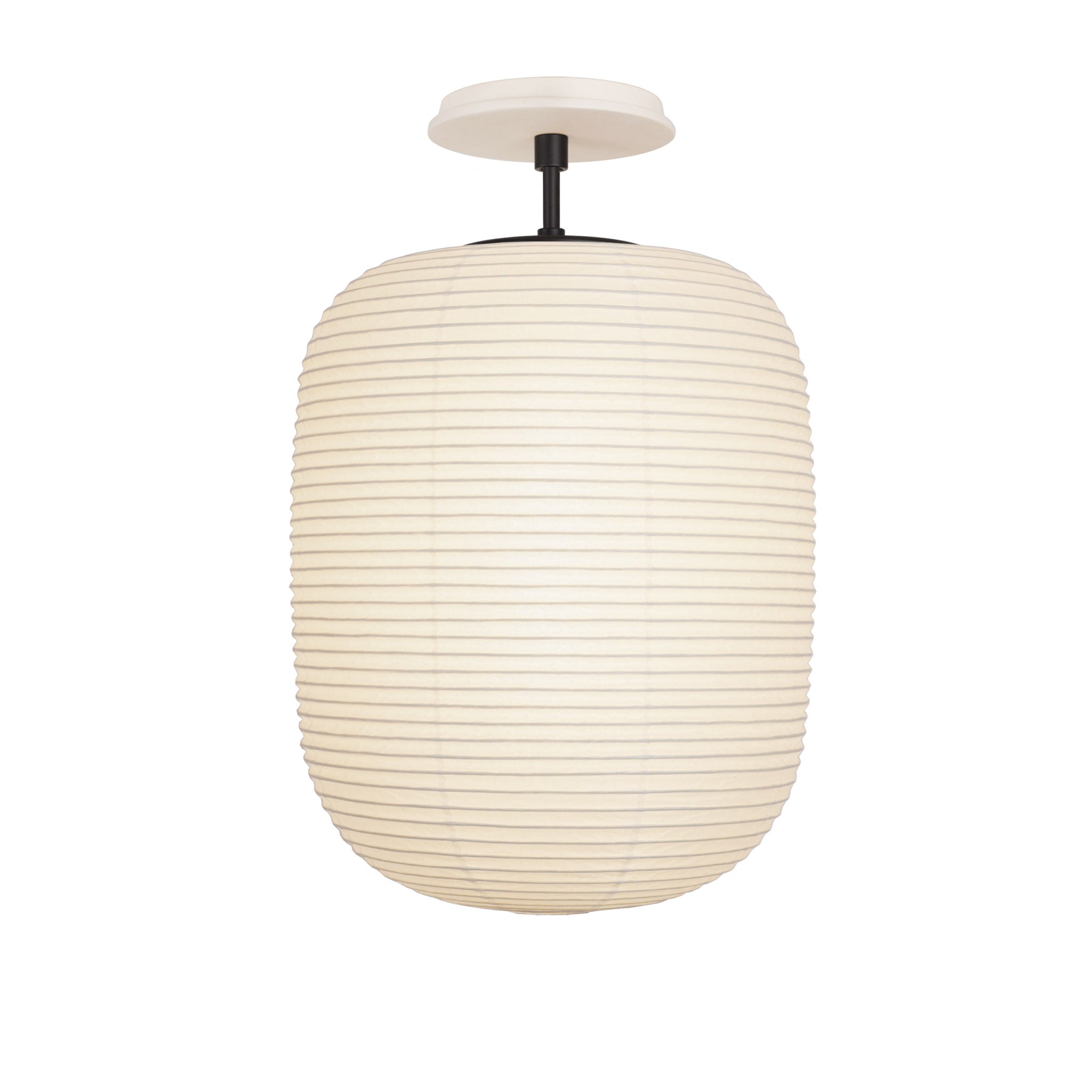 Umi Surface shown in Matte Black with a Bone Ceramic Canopy