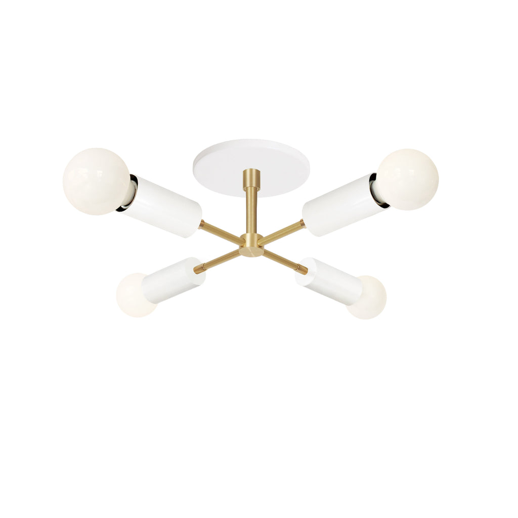 Venus Compass Surface shown in White and Brass