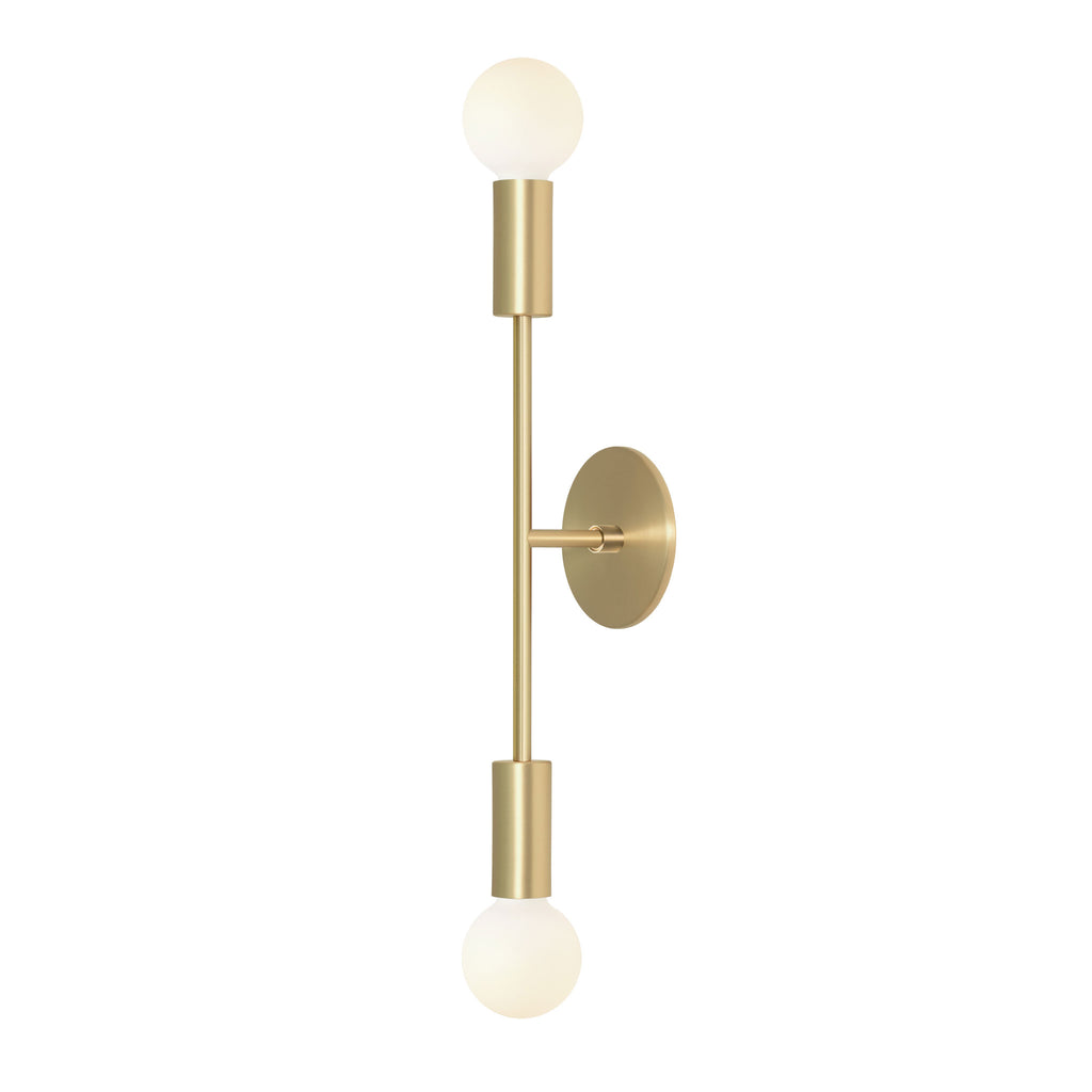Venus Long shown in Brass cup and canopy finish with Brass accent finish.