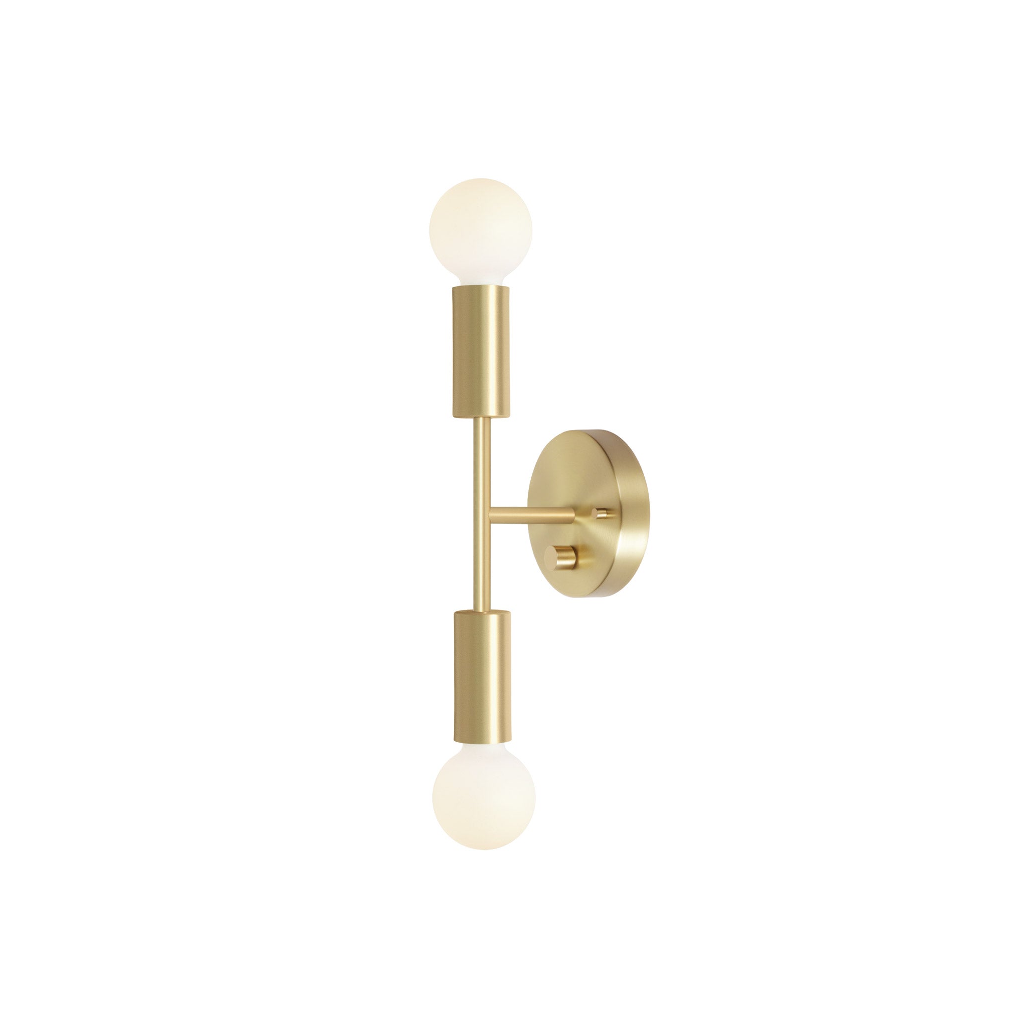 Venus Mini shown in Brass with a Backplate Dimmer Switch