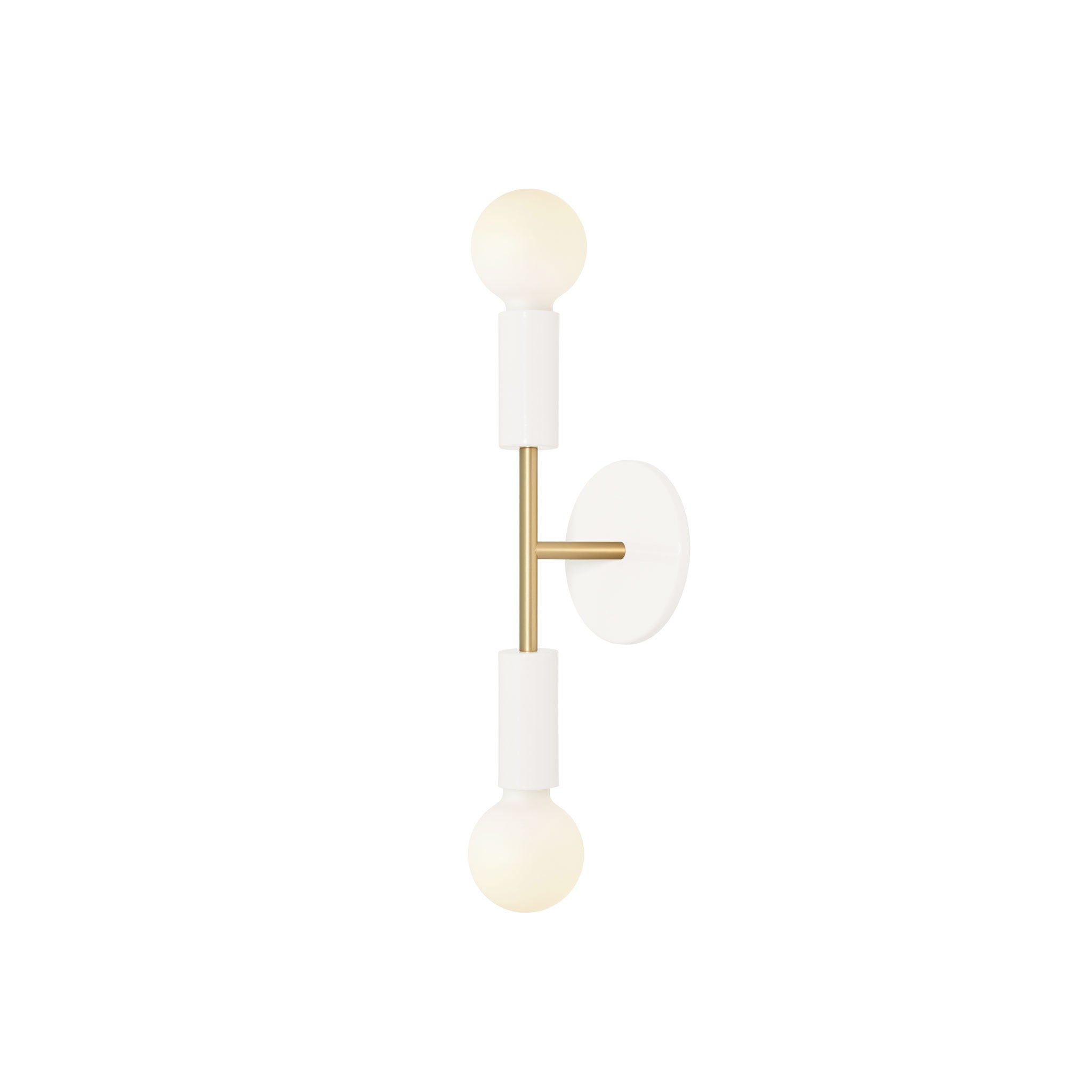 Venus Mini shown in White with Brass