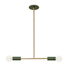 Venus Pendant shown in Secret Garden Green with Heirloom Brass Accents