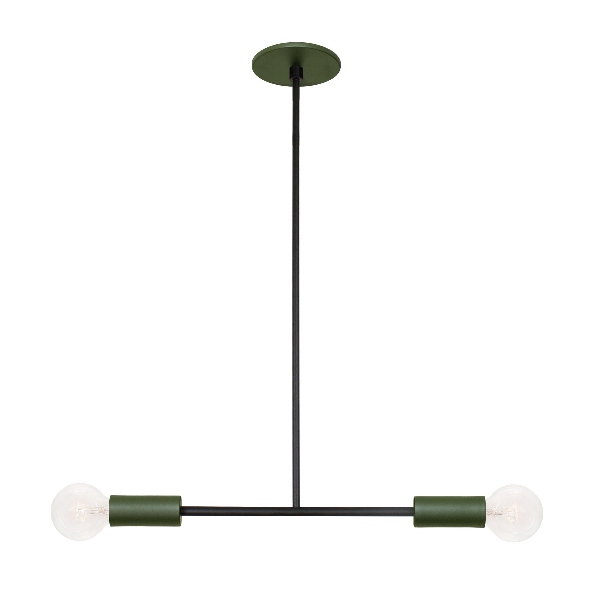 Venus Pendant shown in Secret Garden Green with Matte Black Accents