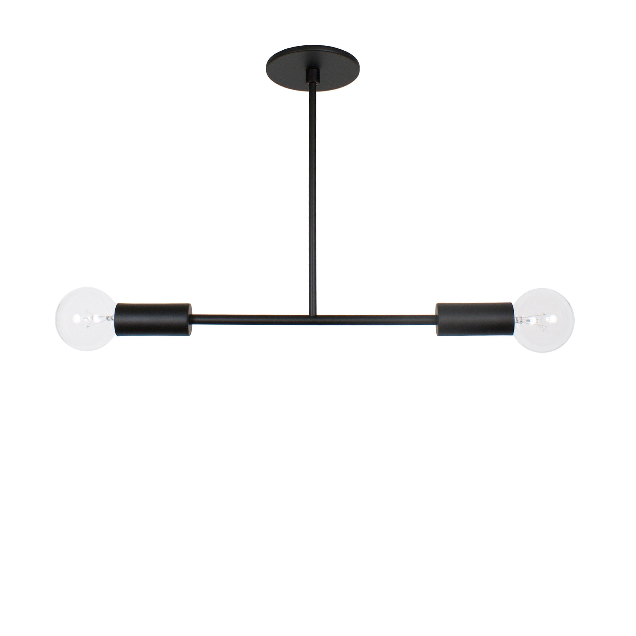 Venus Pendant shown in Matte Black with Matte Black Accents