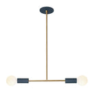 Venus Pendant shown in Ocean Blue with Heirloom Brass Accents