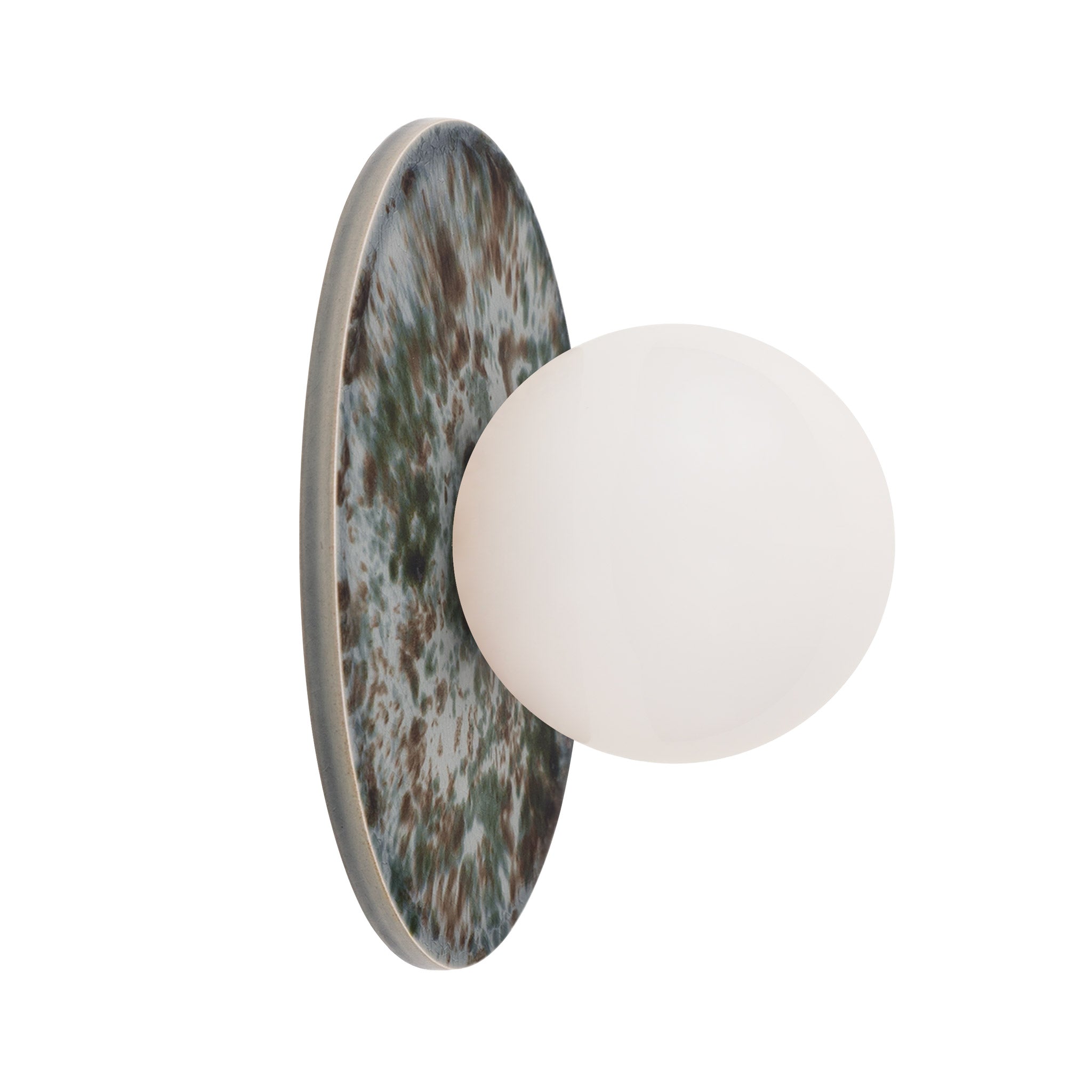 Victoria Moon Sconce shown in Harbor Mist